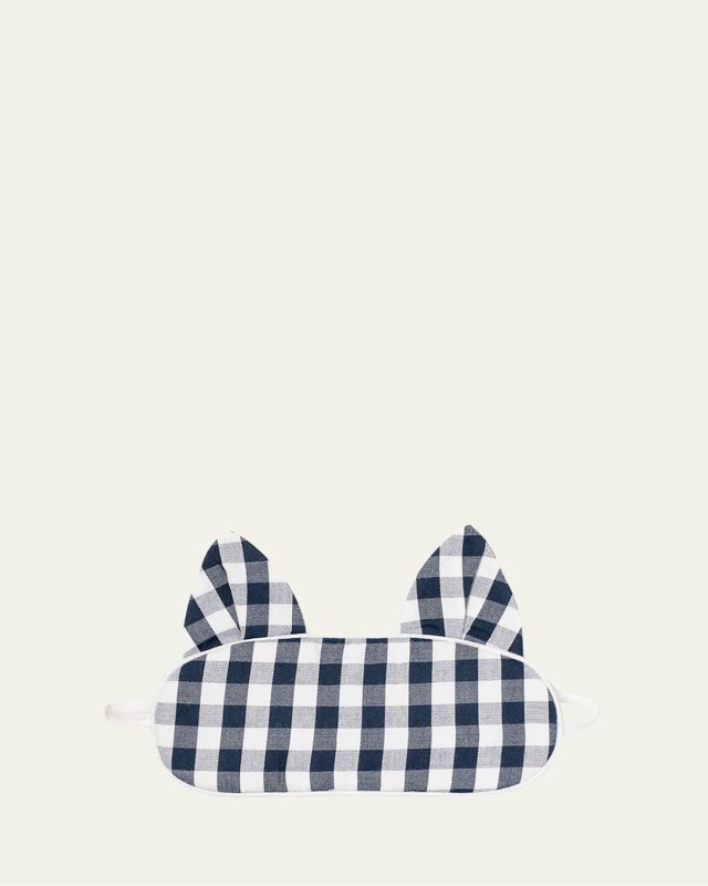 Kids' Kitty Gingham Eye Mask